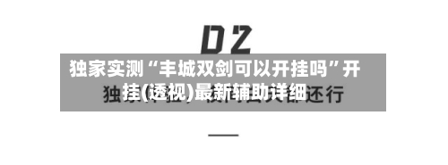 独家实测“丰城双剑可以开挂吗	”开挂(透视)最新辅助详细-第2张图片