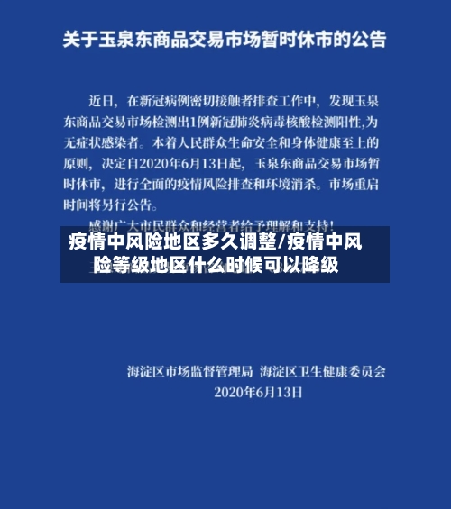 疫情中风险地区多久调整/疫情中风险等级地区什么时候可以降级-第2张图片