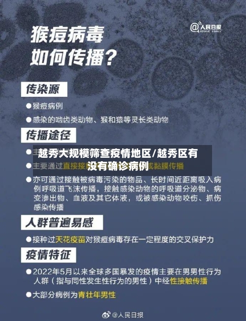 越秀大规模筛查疫情地区/越秀区有没有确诊病例