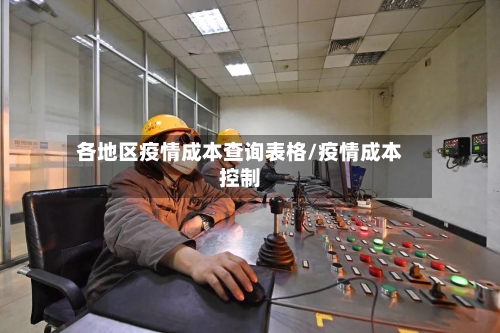 各地区疫情成本查询表格/疫情成本控制