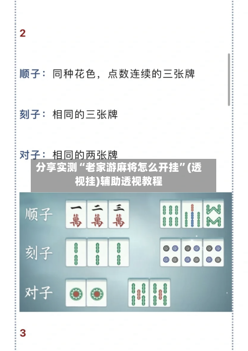 分享实测“老家游麻将怎么开挂”(透视挂)辅助透视教程-第2张图片