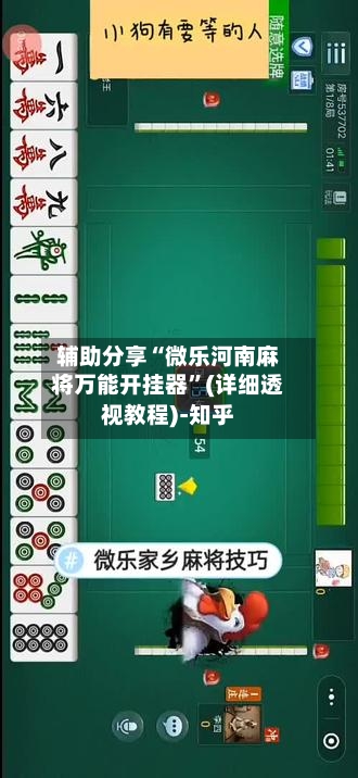 辅助分享“微乐河南麻将万能开挂器	”(详细透视教程)-知乎-第2张图片