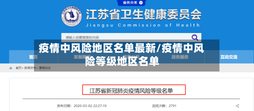 疫情中风险地区名单最新/疫情中风险等级地区名单-第3张图片