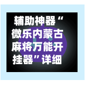 辅助神器“微乐内蒙古麻将万能开挂器”详细辅助软件教程-第2张图片