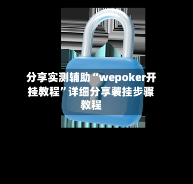 分享实测辅助“wepoker开挂教程”详细分享装挂步骤教程-第3张图片