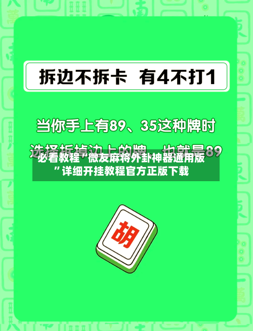 必看教程“微友麻将外卦神器通用版	”详细开挂教程官方正版下载-第2张图片