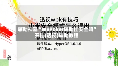 辅助神器“WePoker辅助挂安全吗”开挂(透视)辅助教程