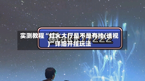 实测教程“红火大厅是不是有挂(透视)”详细开挂玩法-第3张图片