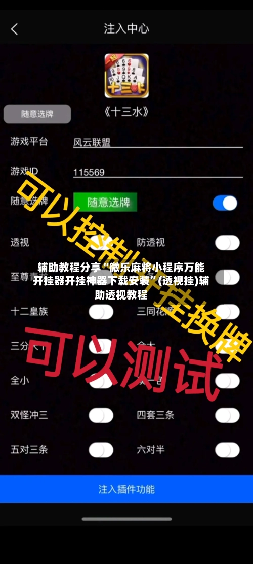 辅助教程分享“微乐麻将小程序万能开挂器开挂神器下载安装”(透视挂)辅助透视教程-第2张图片