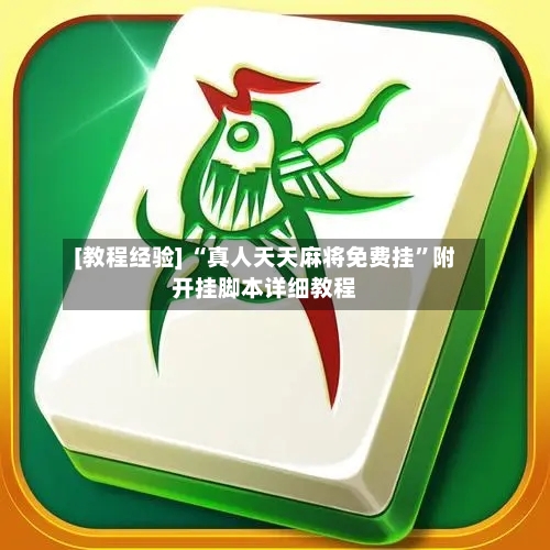 [教程经验] “真人天天麻将免费挂”附开挂脚本详细教程