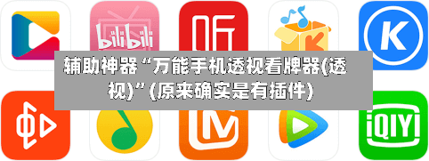 辅助神器“万能手机透视看牌器(透视)	”(原来确实是有插件)-第3张图片