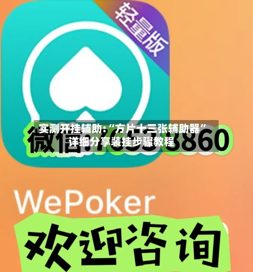 实测开挂辅助:“方片十三张辅助器”详细分享装挂步骤教程