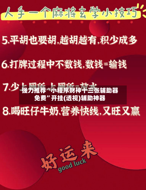 强力推荐“小程序财神十三张辅助器免费”开挂(透视)辅助神器-第2张图片