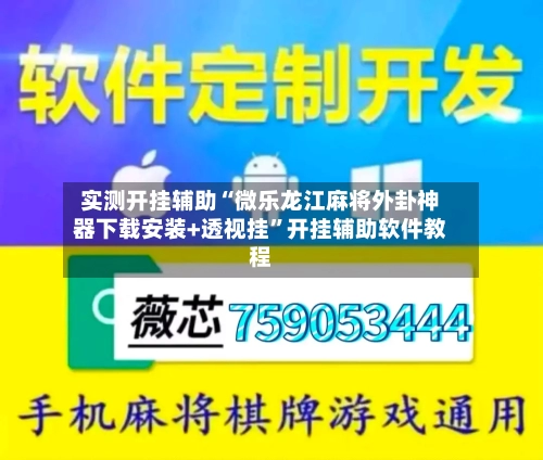 实测开挂辅助“微乐龙江麻将外卦神器下载安装+透视挂	”开挂辅助软件教程-第3张图片
