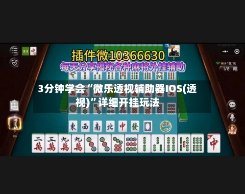 3分钟学会“微乐透视辅助器IOS(透视)”详细开挂玩法-第3张图片