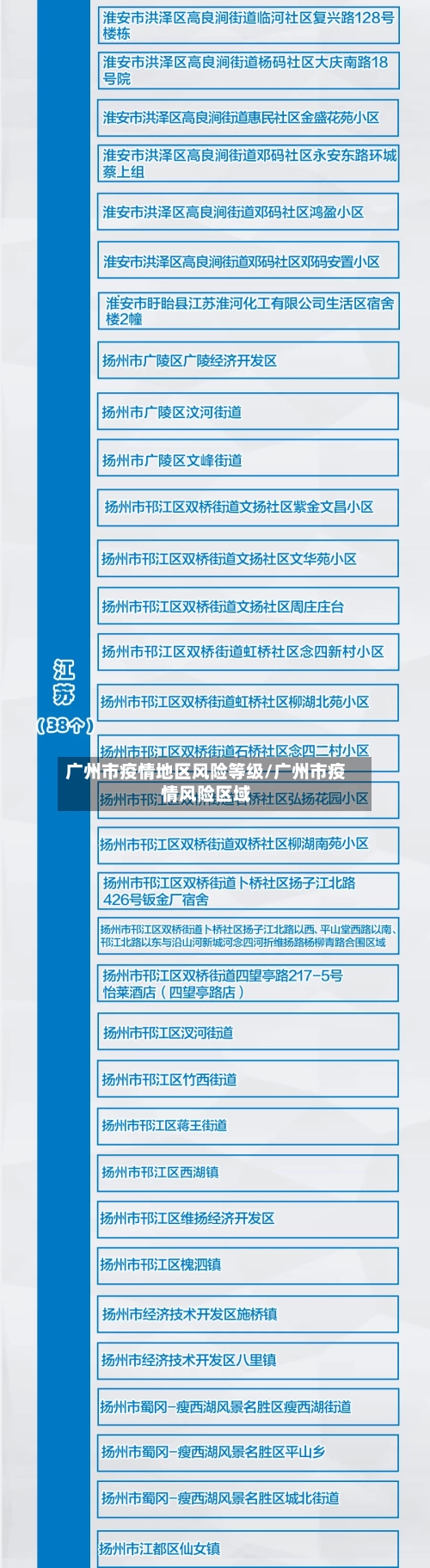广州市疫情地区风险等级/广州市疫情风险区域-第3张图片
