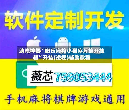 助赢神器“微乐麻将小程序万能开挂器	”开挂(透视)辅助教程-第2张图片