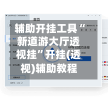 辅助开挂工具“新道游大厅透视挂”开挂(透视)辅助教程-第2张图片