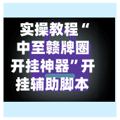 实操教程“中至赣牌圈开挂神器	”开挂辅助脚本+详细开挂安装教程-第3张图片