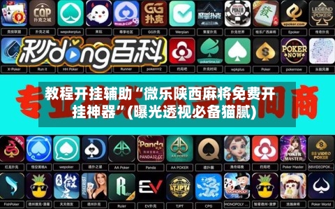 教程开挂辅助“微乐陕西麻将免费开挂神器	”(曝光透视必备猫腻)-第2张图片