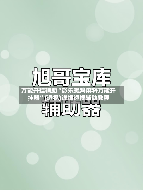 万能开挂辅助“微乐捉鸡麻将万能开挂器	”(透视)详细透视辅助教程-第2张图片