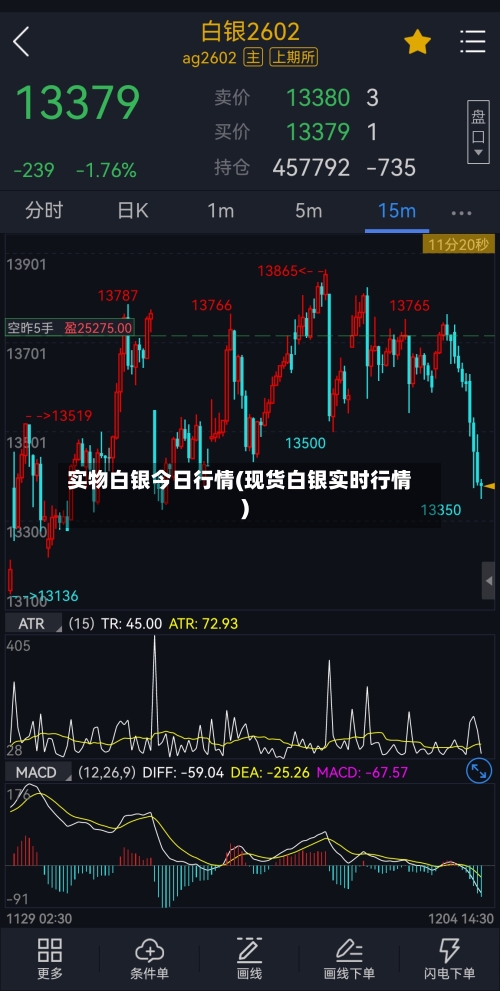 实物白银今日行情(现货白银实时行情)