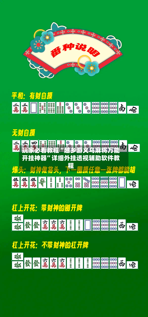 玩家必看教程“越乡游义乌麻将万能开挂神器”详细外挂透视辅助软件教程-第2张图片