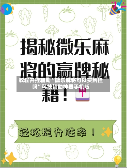 教程开挂辅助“微乐麻将可以买到挂吗”科技辅助神器手机版