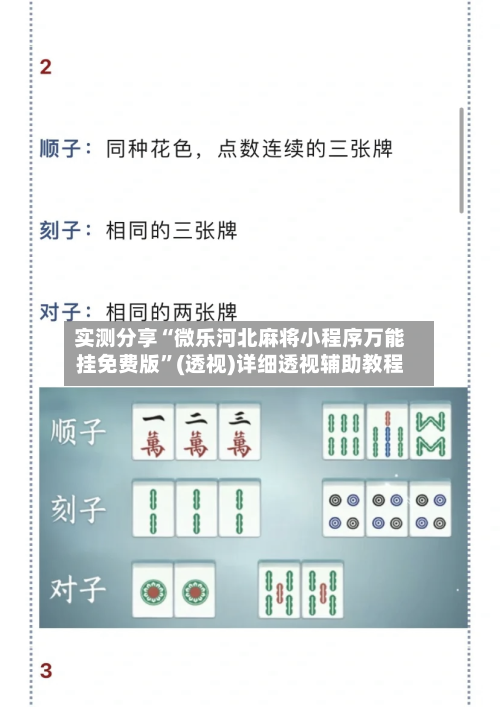 实测分享“微乐河北麻将小程序万能挂免费版”(透视)详细透视辅助教程