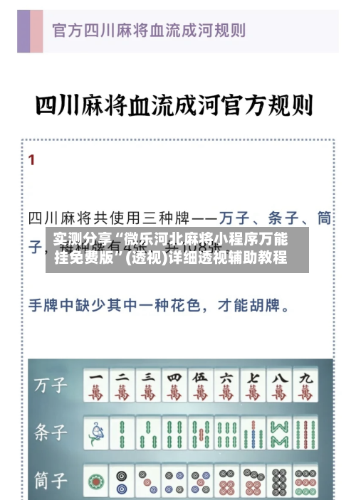 实测分享“微乐河北麻将小程序万能挂免费版”(透视)详细透视辅助教程-第3张图片