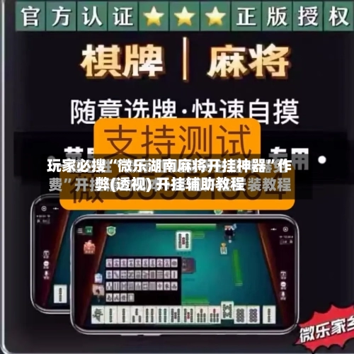 玩家必搜“微乐湖南麻将开挂神器”作弊(透视) 开挂辅助教程-第2张图片