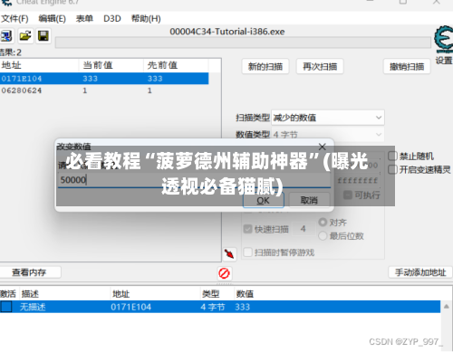 必看教程“菠萝德州辅助神器”(曝光透视必备猫腻)