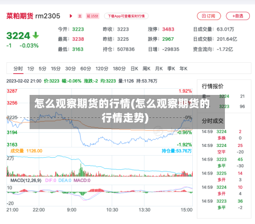 怎么观察期货的行情(怎么观察期货的行情走势)