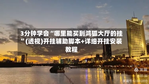3分钟学会“哪里能买到鸿狐大厅的挂”(透视)开挂辅助脚本+详细开挂安装教程