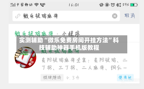 实测辅助“微乐免费房间开挂方法”科技辅助神器手机版教程-第2张图片