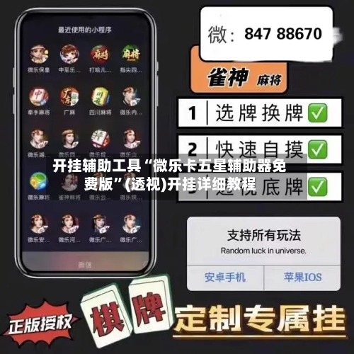 开挂辅助工具“微乐卡五星辅助器免费版”(透视)开挂详细教程