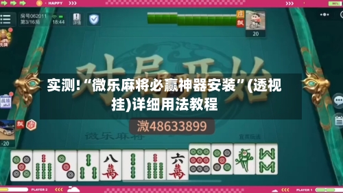 实测!“微乐麻将必赢神器安装	”(透视挂)详细用法教程-第2张图片