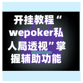 开挂教程“wepoker私人局透视”掌握辅助功能必胜规则