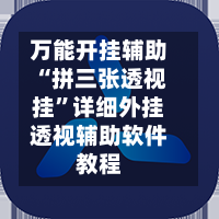 万能开挂辅助“拼三张透视挂”详细外挂透视辅助软件教程-第2张图片
