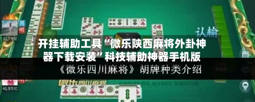 开挂辅助工具“微乐陕西麻将外卦神器下载安装	”科技辅助神器手机版-第2张图片