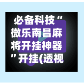 必备科技“微乐南昌麻将开挂神器”开挂(透视)辅助神器-第3张图片