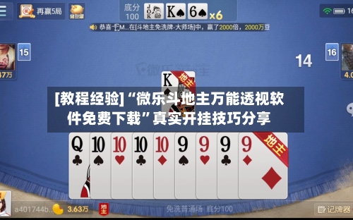 [教程经验]“微乐斗地主万能透视软件免费下载”真实开挂技巧分享-第2张图片