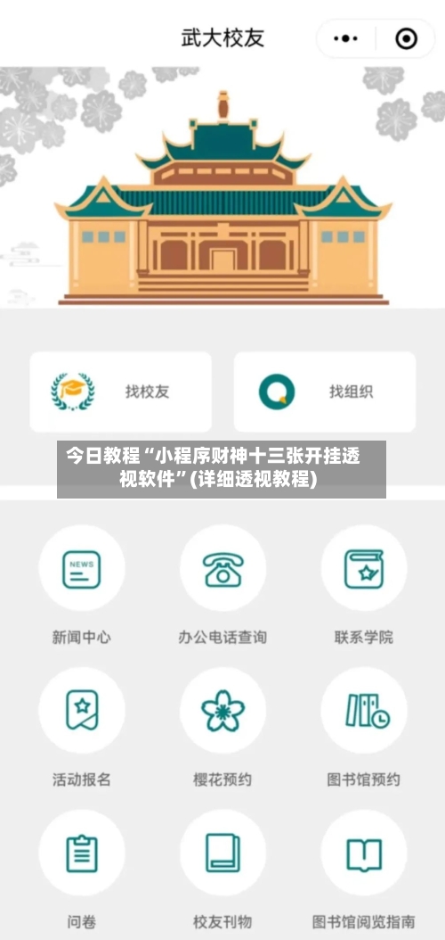 今日教程“小程序财神十三张开挂透视软件”(详细透视教程)-第2张图片