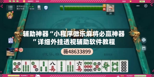 辅助神器“小程序微乐麻将必赢神器	”详细外挂透视辅助软件教程-第2张图片
