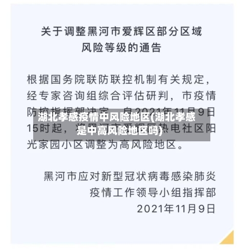 湖北孝感疫情中风险地区(湖北孝感是中高风险地区吗)