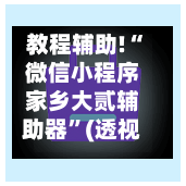 教程辅助!“微信小程序家乡大贰辅助器”(透视)开挂辅助脚本+详细开挂安装教程-第2张图片