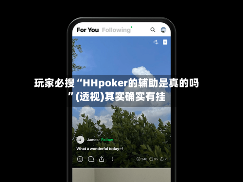 玩家必搜“HHpoker的辅助是真的吗	”(透视)其实确实有挂-第3张图片