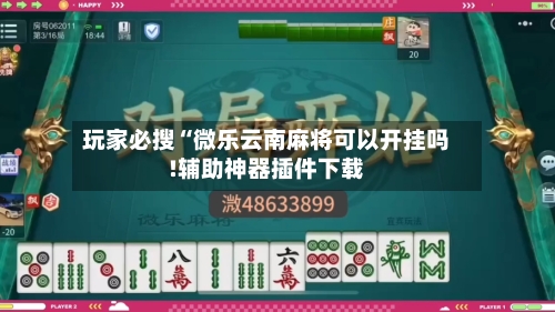 玩家必搜“微乐云南麻将可以开挂吗!辅助神器插件下载-第3张图片