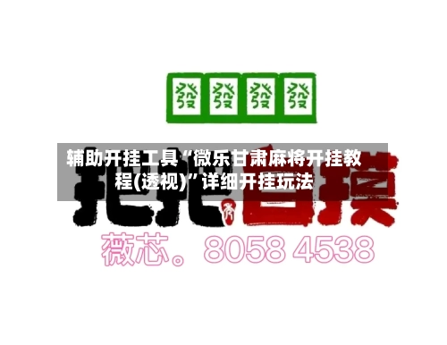 辅助开挂工具“微乐甘肃麻将开挂教程(透视)”详细开挂玩法