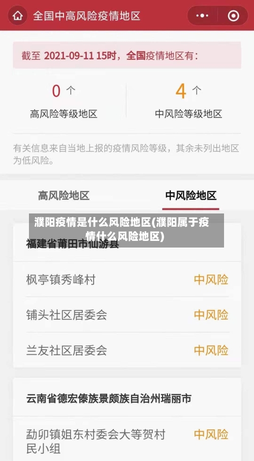 濮阳疫情是什么风险地区(濮阳属于疫情什么风险地区)